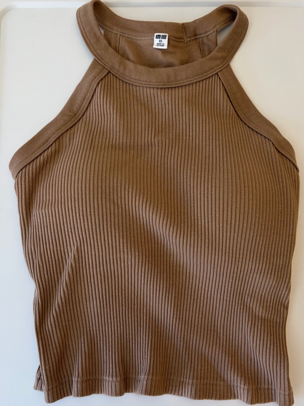 Uniqlo Ribbed Tank Top w/ Built in Bra